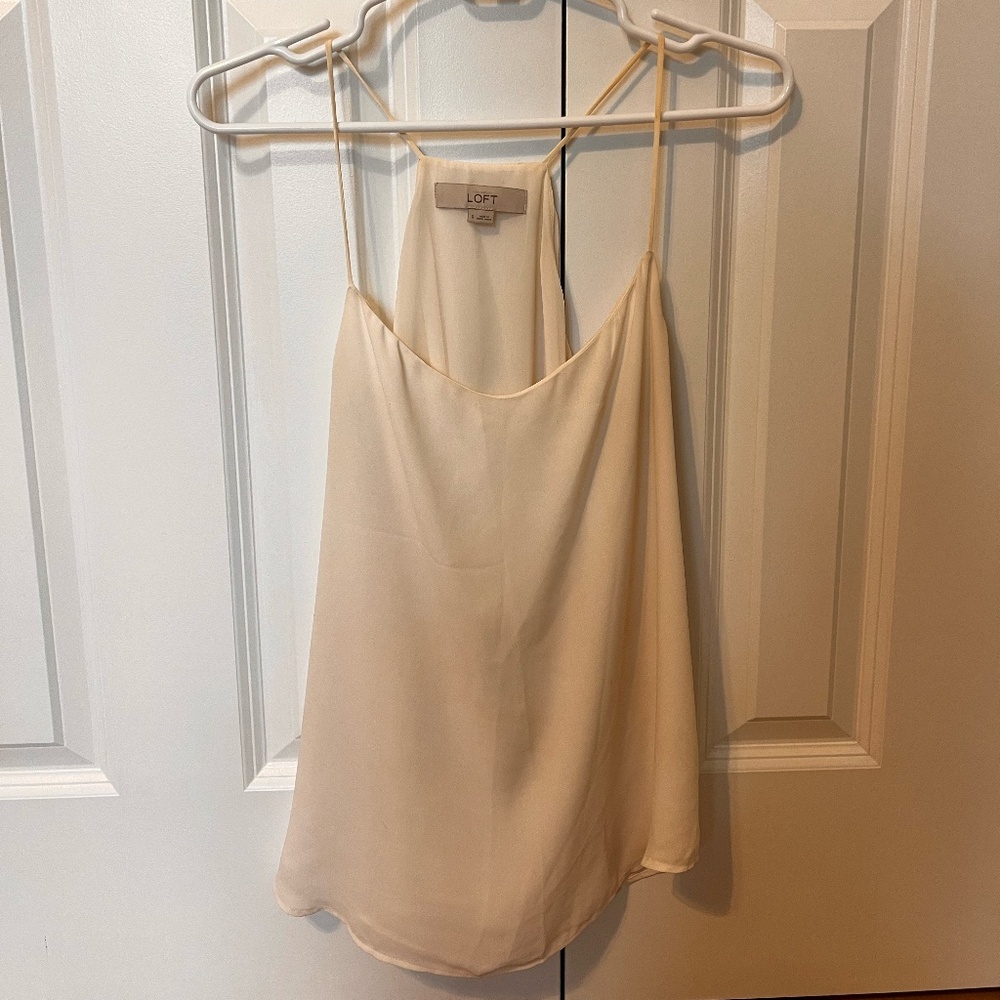 Loft white tank top